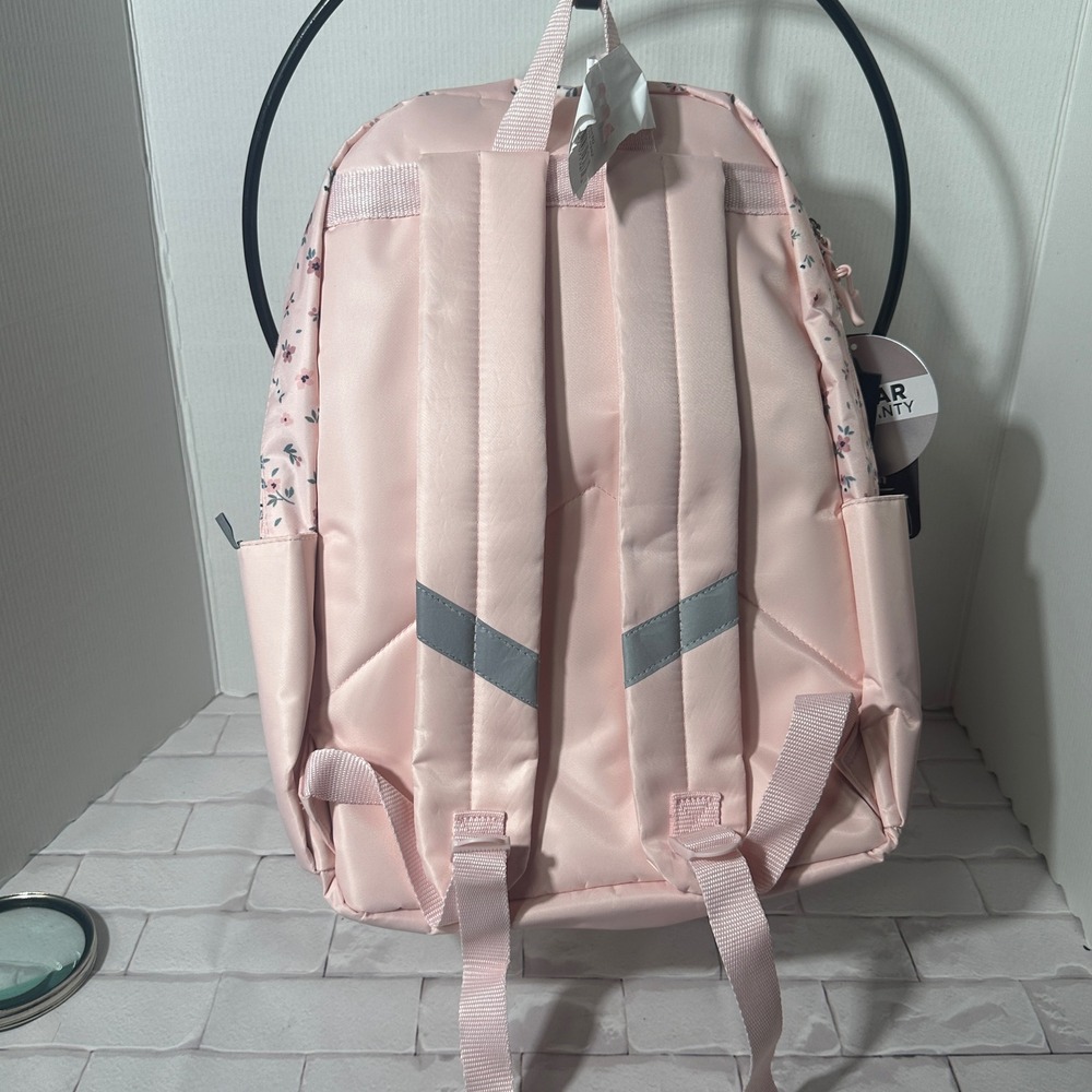 Locker Club Pink Floral Backpack Headphones and Pencil Case 3‎ Piece Set New - Picture 9 of 16